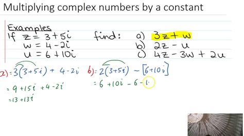 Multiplying Complex Numbers By A Constant Youtube