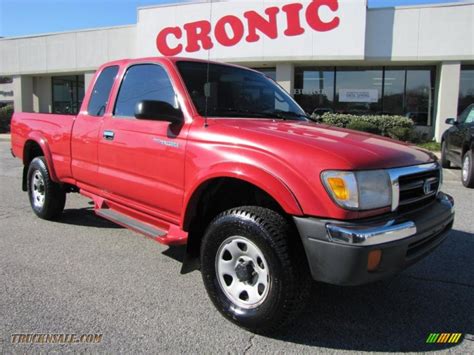 2000 Toyota Tacoma V6 Prerunner Extended Cab In Sunfire Red Pearl Photo