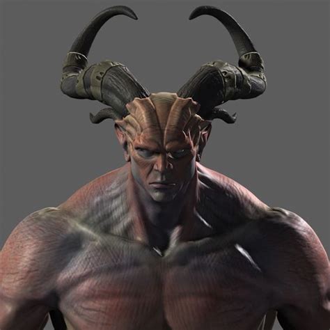 Dragon Age Ii Qunari Zbrush 3ds Max Photoshop Fantasy Art Men
