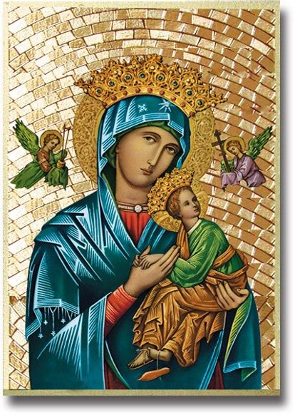 Our Lady Pf Perpetual Help Mosaic Plaque Divine Mercy T Shop