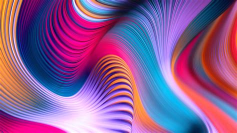 X Colorful Movements Of Abstract Art K K HD K Wallpapers