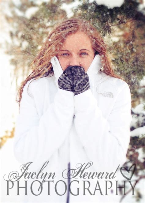 Snow Angel Winter Senior Photography Ideas Jaclyn Heward Photography