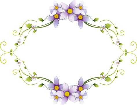 Delicate Png Transparent Flower Frame 66e