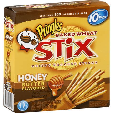 Pringles Stix Cracker Sticks Crispy Baked Wheat Honey Butter