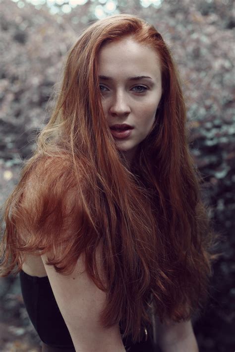 Women Model Redhead Long Hair Looking At Viewer Karoline Kate Women
