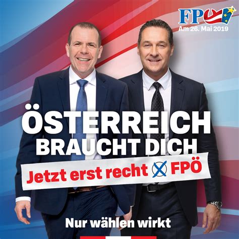 jetzt erst recht fpÖ wahlaufruf zur eu wahl freiheitliche partei Österreichs