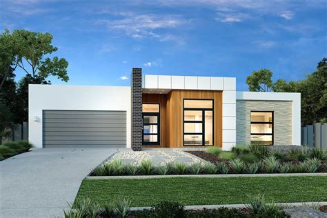 Flat Roof Modern House Plans One Story All In One Photos