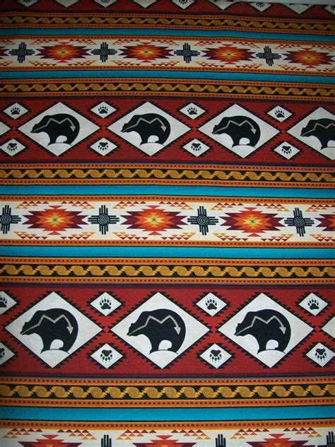Per Yard Terracotta Color Tribal Print Fabricdesigned For Elizabeths