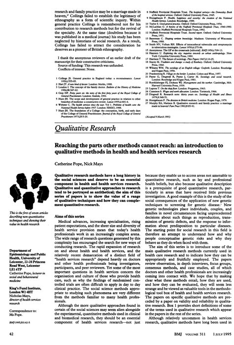 Of the working to indicate that a correct method is being used. (PDF) Qualitative Research: Reaching the Parts Other ...