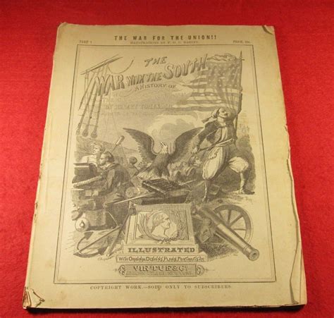 antique original 1862 issue 1 the war with the south civil war book engravings antique price