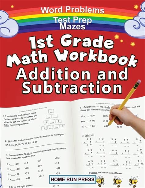 1st Grade Math Workbook Addition And Subtraction Grade 1 Workbooks