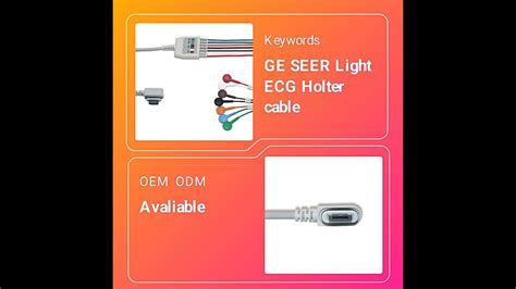 Ge Seer Light 7 Lead Fixed Snap Leadwire Holter Recorder Ecg Cable