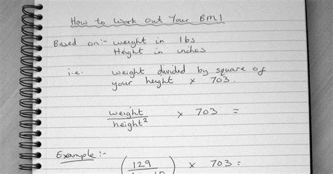 This example spreadsheet calculates your bmi after you've entered your weight and body mass index calculator. Health and Fitness Den: Formula for How to Work Out Your BMI Body Mass Index