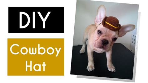 Diy Cowboy Hat Easy Dog Hat Crochet Tutorial Crochet Cowboy Hat For