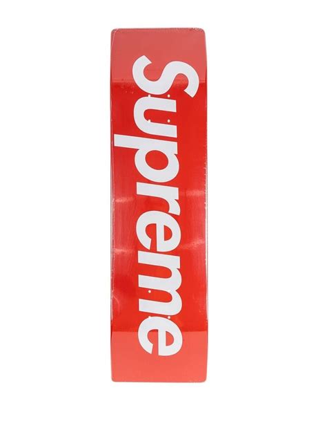 Supreme Uncut Box Logo Print Skateboard Farfetch