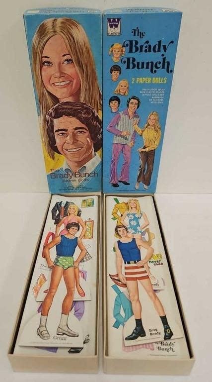 1972 And 1973 Brady Bunch Paper Dolls Live And Online Auctions On