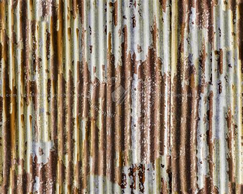 Iron Corrugated Dirt Rusty Metal Texture Seamless 09984