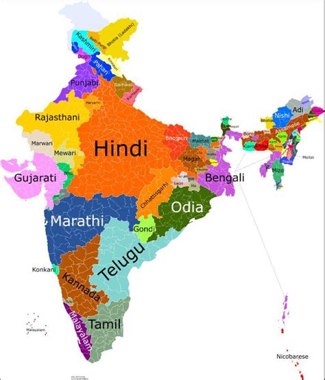 Language Map Of India Rsouthasianancestry