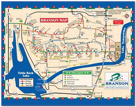 Branson Map Of Attractions Calendar 2024