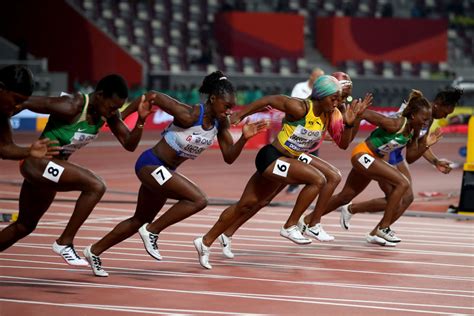 Jamaican Sprinter Wins Womens 100m Gold In World AthleticsRecord