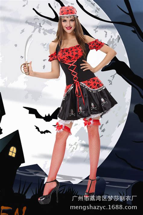 Halloween Masquerade Ball Sexy Women Pirate Dress Costume Costume