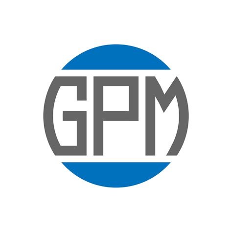 Gpm Letter Logo Design On White Background Gpm Creative Initials
