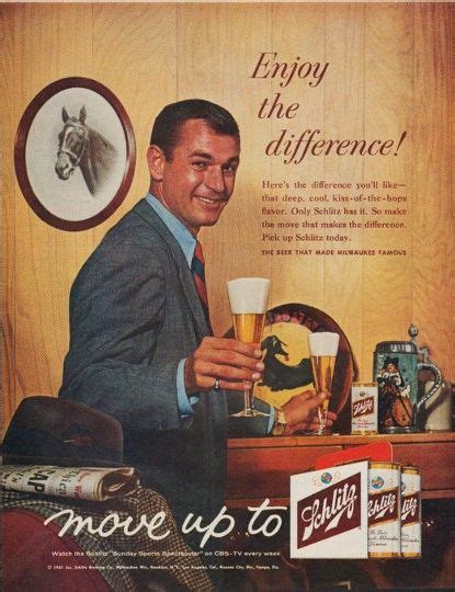 Description 1961 Schlitz Beer Vintage Magazine Advertisement Enjoy