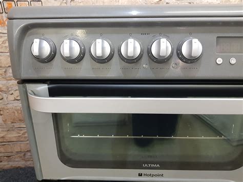 hotpoint 60cm double oven hue61g electric cooker j2k appliances