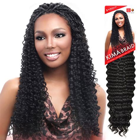 harlem125 synthetic crochet hair kima braid brazilian twist 20 braided hairstyles long