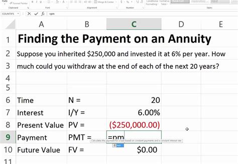 Annuity Calculator Excel Spreadsheet — Db