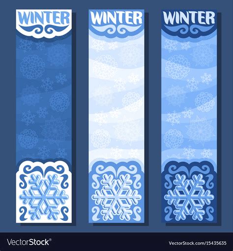Banners For Winter Season Royalty Free Vector Image