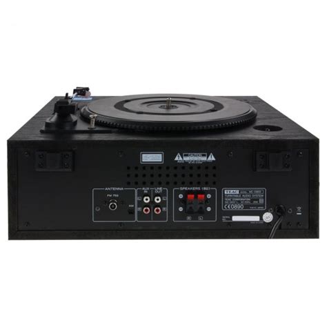 Teac Mc D800 Cherry All In One Turntable Speaker System W Bluetooth At