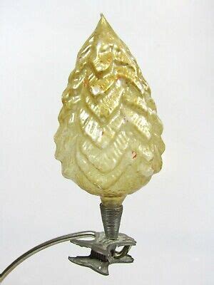 Antique Vintage Blown Mercury Glass Christmas Tree Clip On German Ornament Picclick
