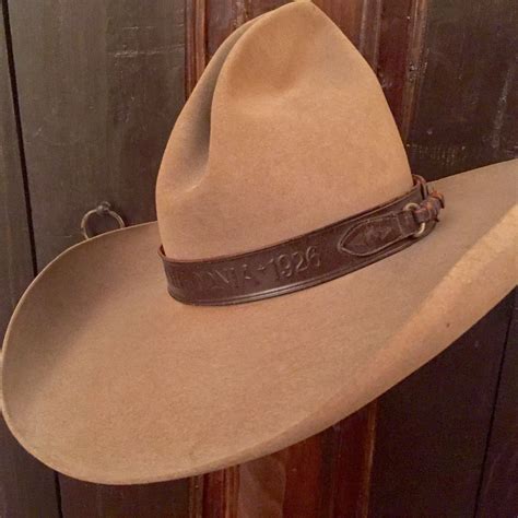 Stetson Clear Nutria With California 1926 Leather Hat Band Cowboy