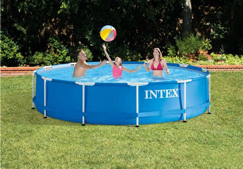 Intex 12′ X 30 Metal Frame Above Ground Swimming Pool