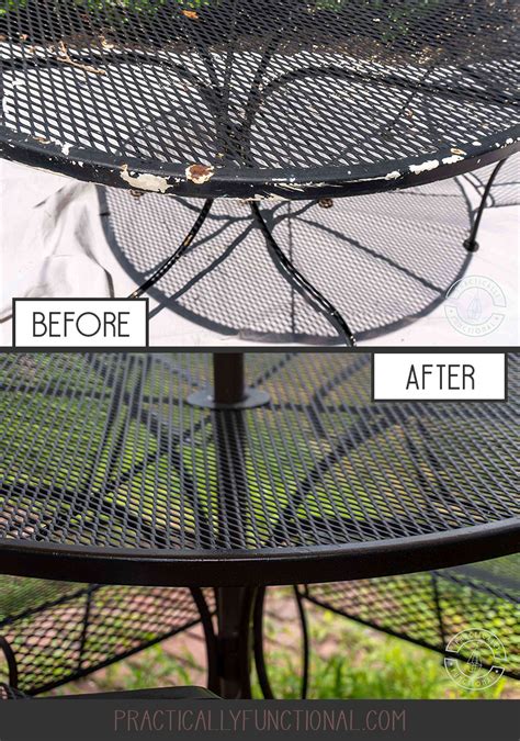 Mounting the we recommend using a chop saw or skill saw to cut your handrail. How To Spray Paint Patio Furniture - Fix Rust Spots ...