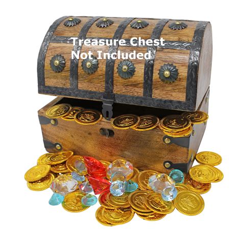 Gold Coins And Diamond Pirate Treasure Pack Nautical Cove