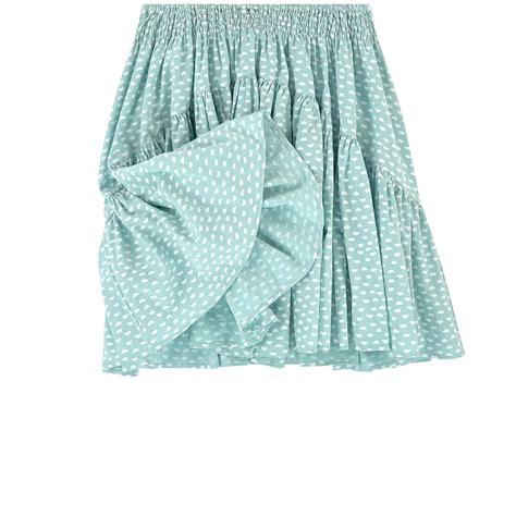 Raspberry Plum Blue Bow Detail Skirt Melijoe