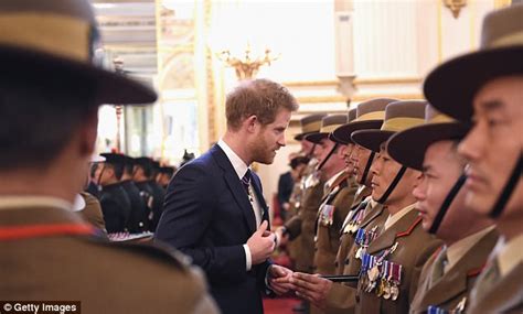 Prince Charles And Harry Present Medals To Gurkha Soldiers Daily Mail