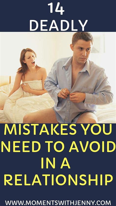 14 Deadly Mistakes You Need To Avoid In A Relationship Relationship Best Relationship Advice