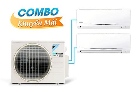 Combo khuyến mãi Hệ thống máy lạnh Daikin Multi S inverter 3 0Hp