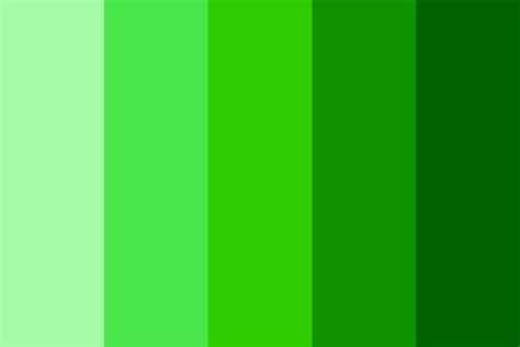 shades of green color palette