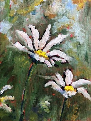 Daily Paintworks Daisy Friends Original Fine Art For Sale