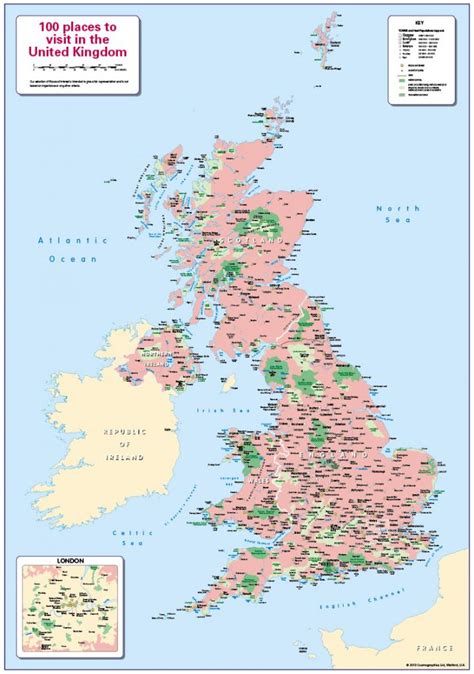 100 Places To Visit In The United Kingdom Cosmographics Ltd