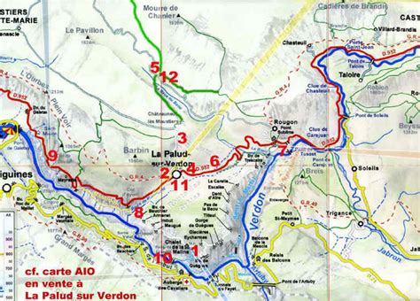 Gorges Du Verdon Map Online Image