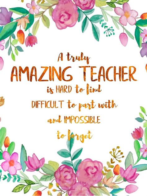 A Truly Amazing Teacher Is Hard To Find Quote Teacher T Teacher