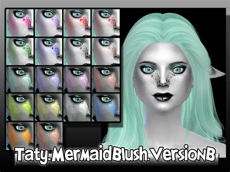 Tatygagg S Ts4 Taty Blush Mermaid 01 Sims Sims 4 Sims