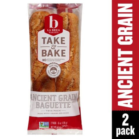 La Brea Bakery Take And Bake Twin Pack Ancient Grain Baguette 12 Oz Kroger