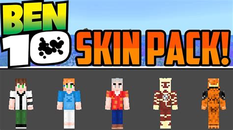 Minecraft Bedrock Ben 10 Skin Pack Download Youtube