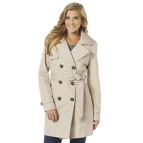 Covington Womens Double Breasted Trench Coat